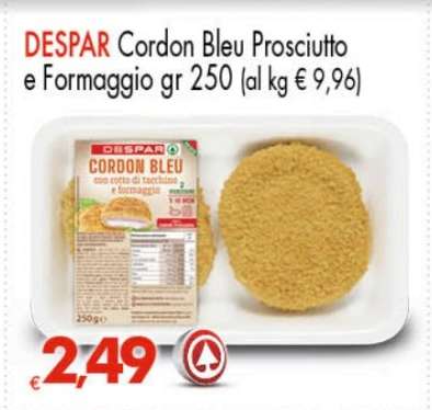 DESPAR Cordon Bleu Prosciutto e Formaggio
