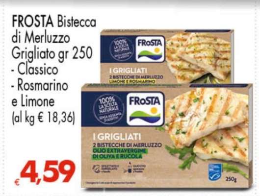 FROSTA Bistecca di Merluzzo Grigliato gr 250