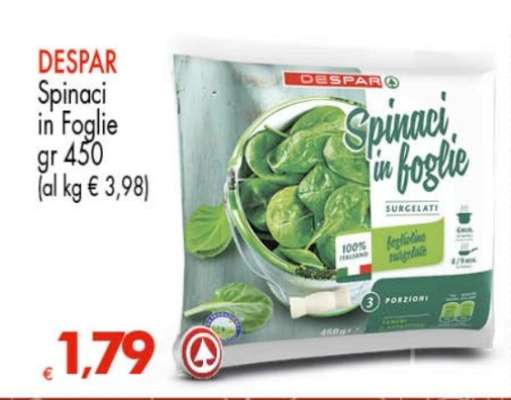 DESPAR Spinaci in Foglie