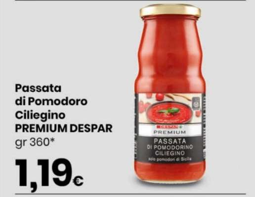 Passata di Pomodoro Cilieginio PREMIUM DESPAR