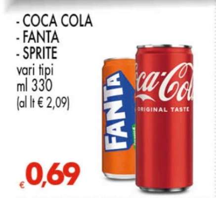 Coca Cola/Fanta/Sprite