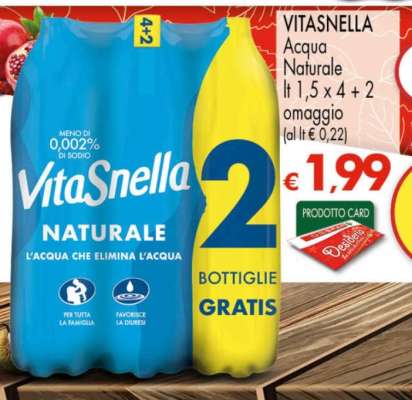 Vitasnella Acqua naturale