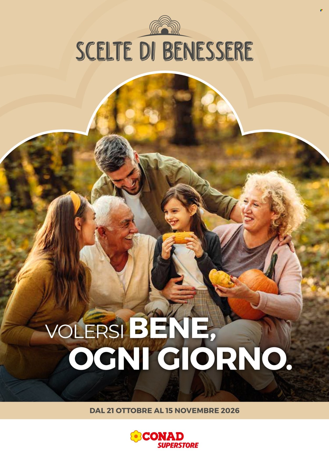 Volantino Conad - 21/10/2026 - 15/11/2026. Pagina 1