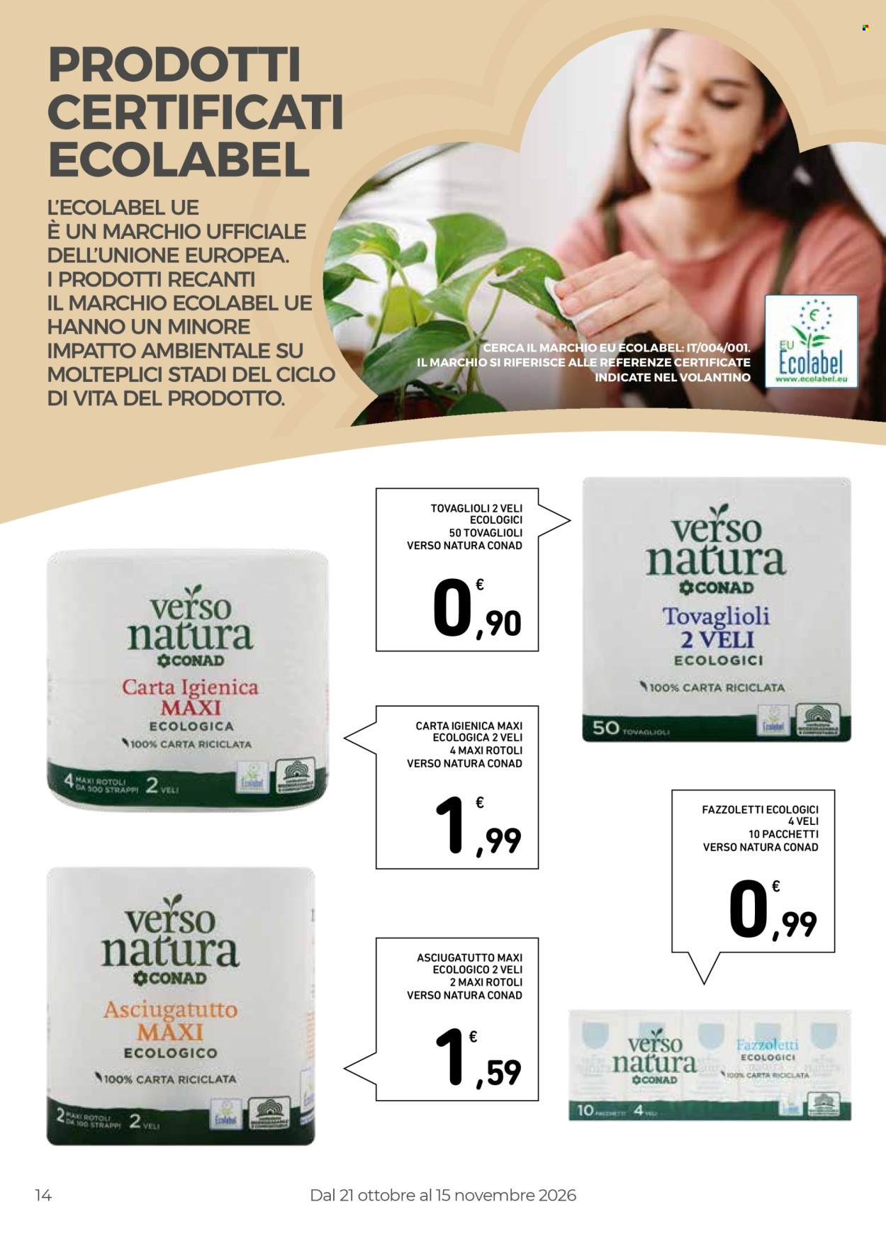 Volantino Conad - 21/10/2026 - 15/11/2026. Pagina 14