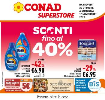 Volantino Conad Superstore - 22/10/2026 - 1/11/2026.
