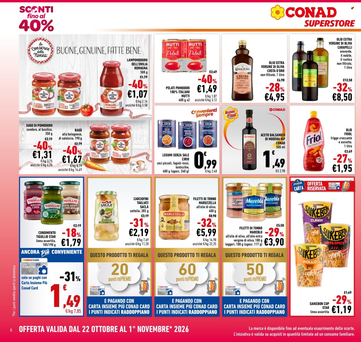 Volantino Conad Superstore - 22/10/2026 - 1/11/2026. Pagina 6