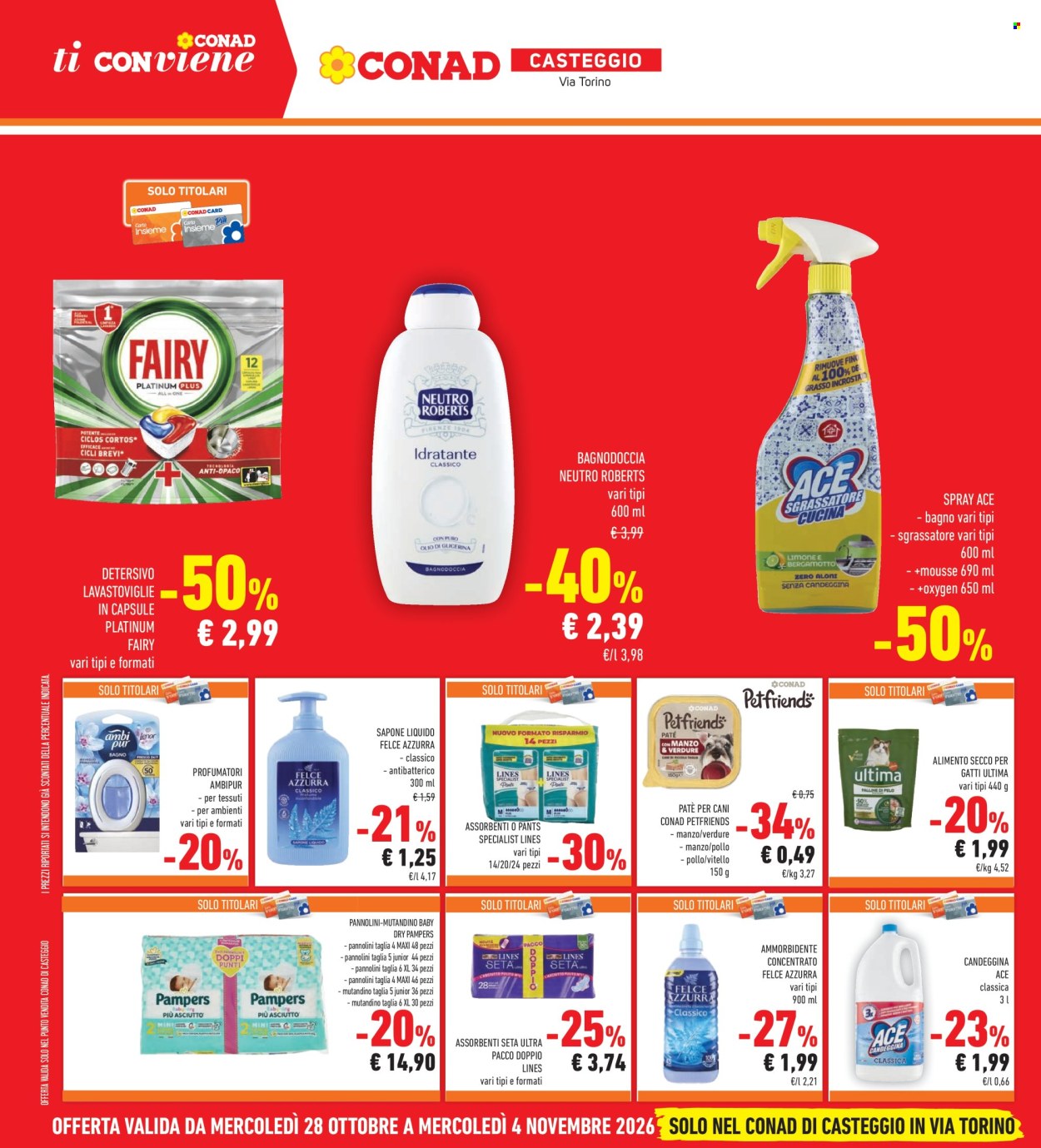 Volantino Conad - 28/10/2026 - 4/11/2026. Pagina 44