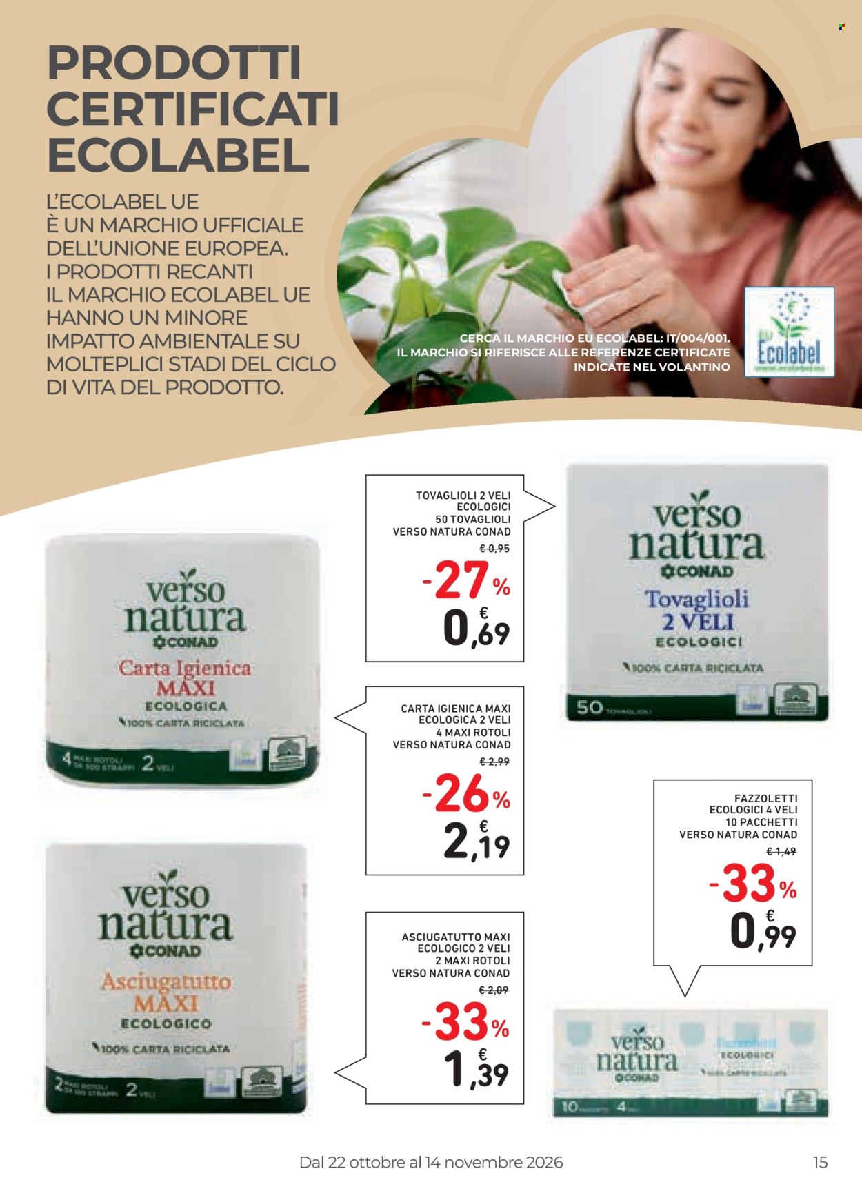 Volantino Conad - 22/10/2026 - 14/11/2026. Pagina 15