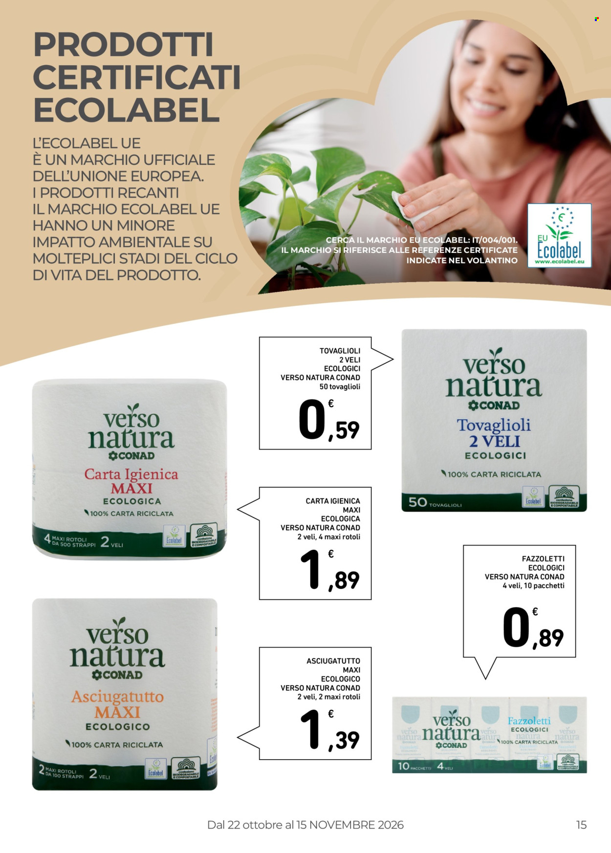 Volantino Conad - 22/10/2026 - 15/11/2026. Pagina 15