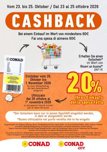 Volantino Conad - 23/10/2026 - 25/10/2026.