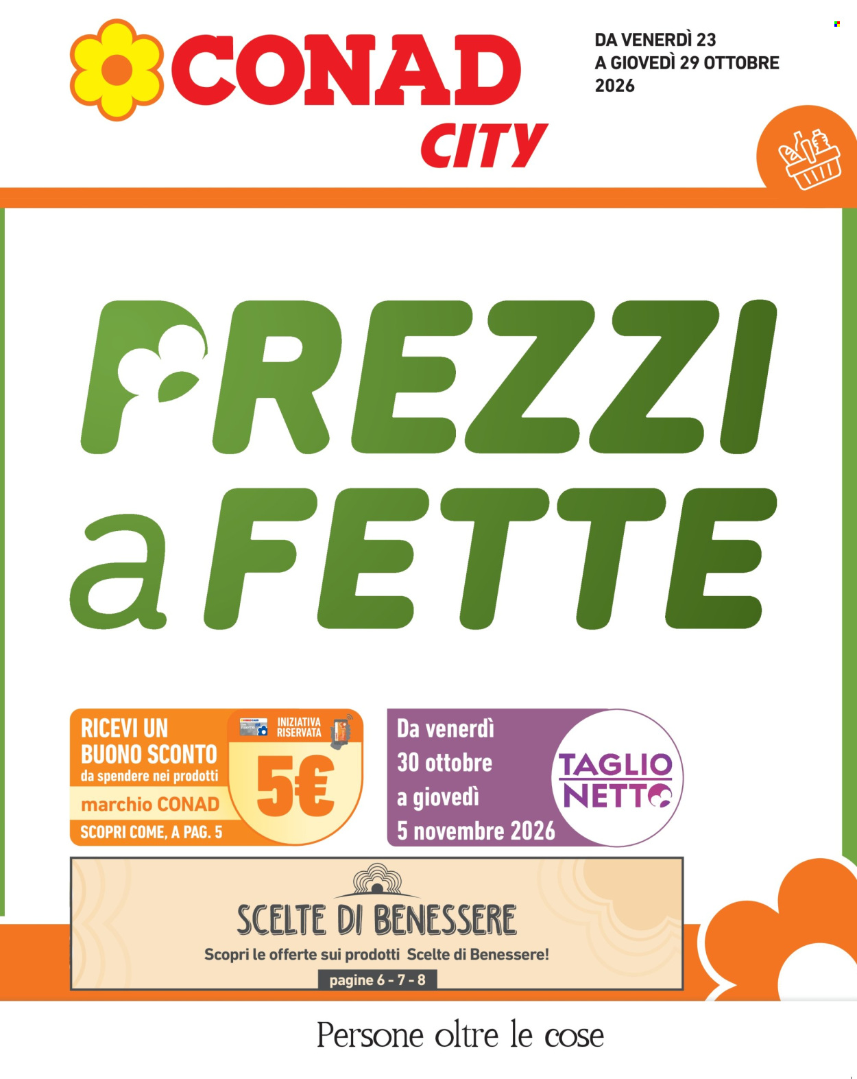 Volantino Conad City - 23/10/2026 - 29/10/2026. Pagina 1