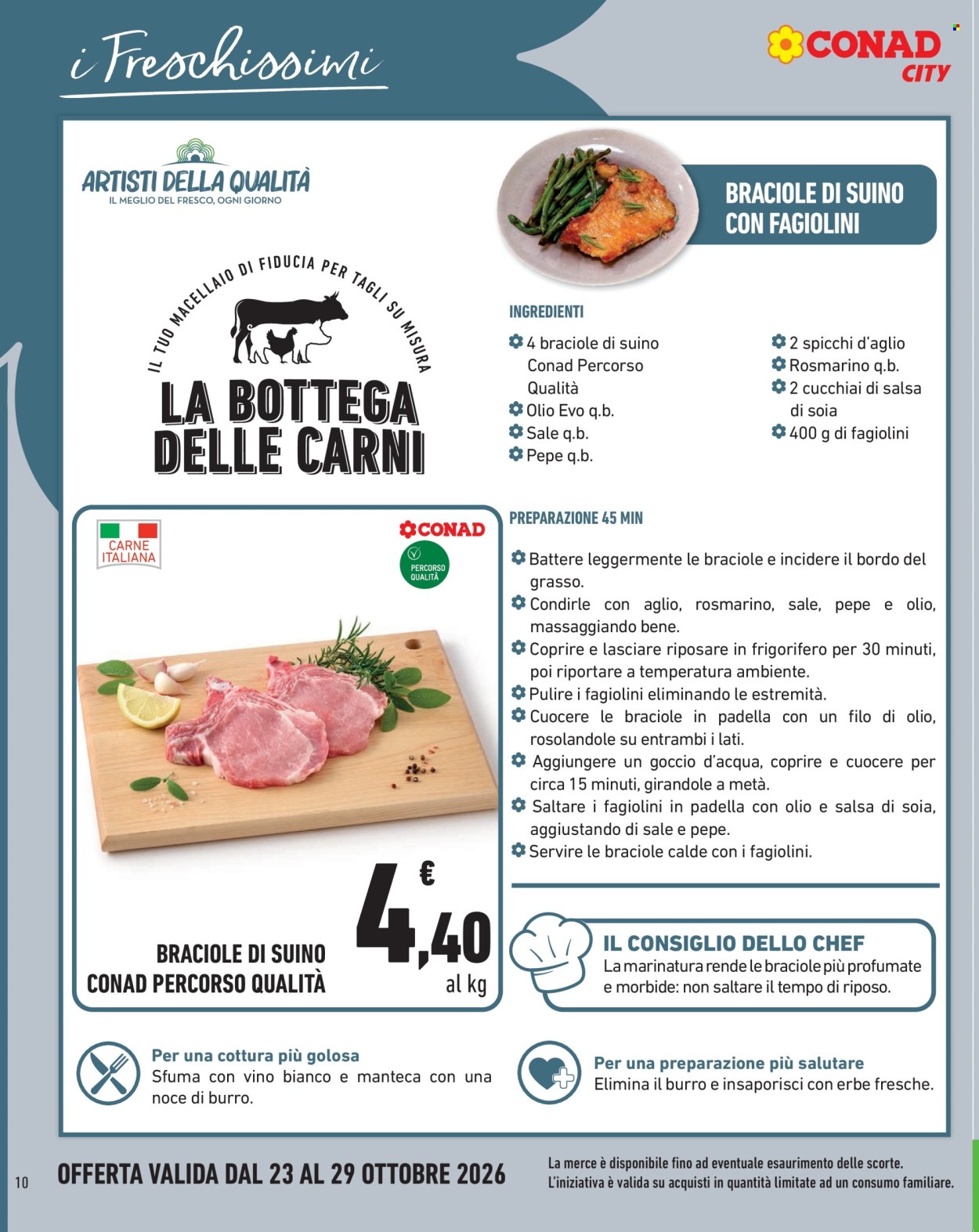 Volantino Conad City - 23/10/2026 - 29/10/2026. Pagina 10