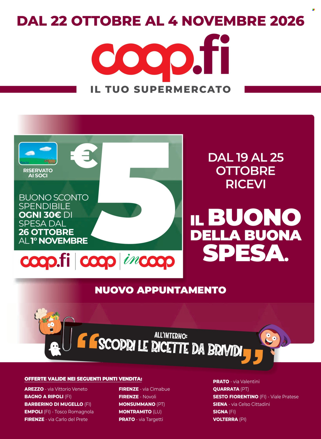 Volantino Coop - 22/10/2026 - 4/11/2026. Pagina 1