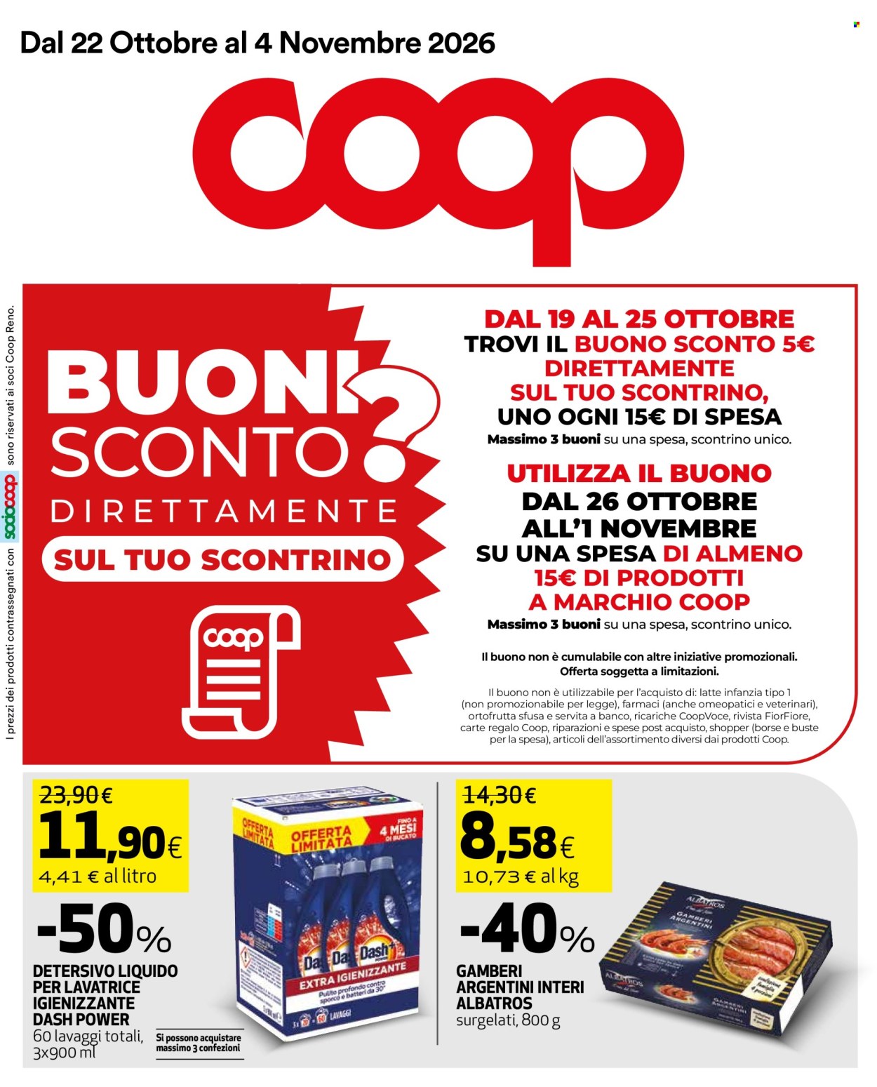Volantino Coop - 22/10/2026 - 4/11/2026. Pagina 1