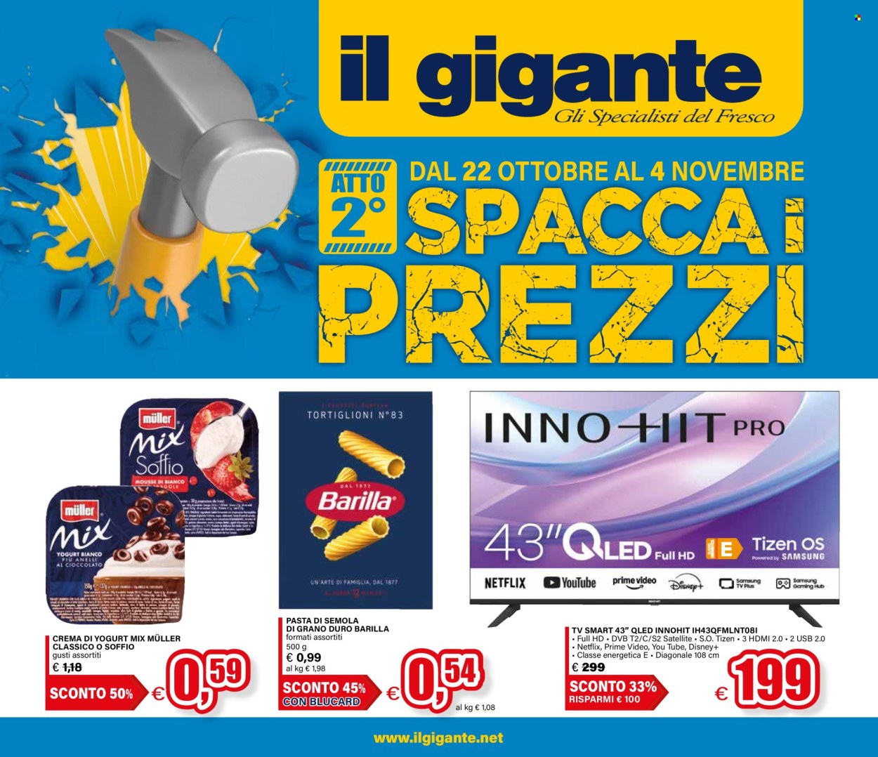 Volantino Il Gigante - 22/10/2026 - 4/11/2026. Pagina 1