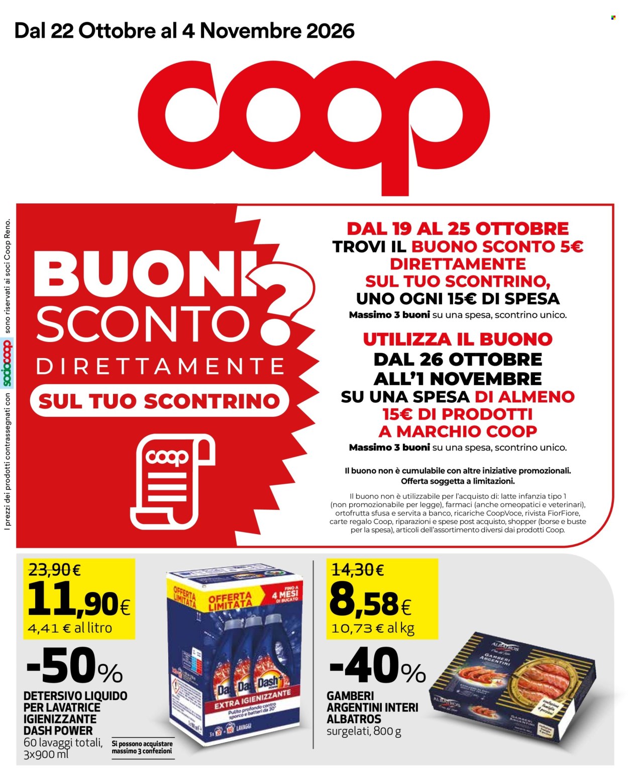 Volantino Coop - 22/10/2026 - 4/11/2026. Pagina 1