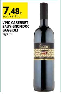 VINO CABERNET SAUVIGNON DOC GAGGIOLI