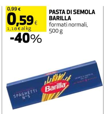 PASTA DI SEMOLA BARILLA