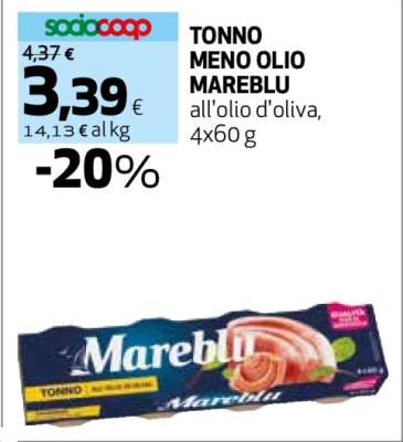 TONNO MENO OLIO MAREBLU