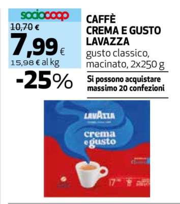 CAFFÈ CREMA E GUSTO LAVAZZA