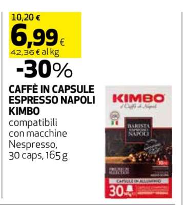 CAFFÈ IN CAPSULE ESPRESSO NAPOLI KIMBO