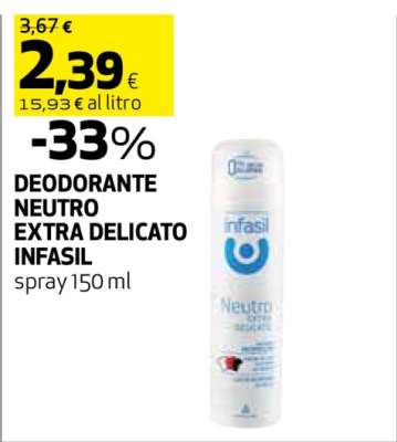 DEODORANTE NEUTRO EXTRA DELICATO INFASIL