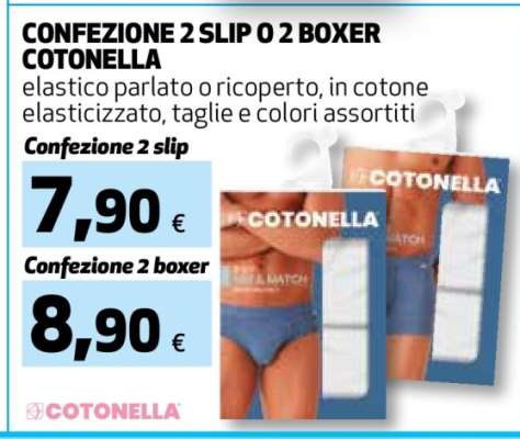 CONFEZIONE 2 SLIP COTONELLA