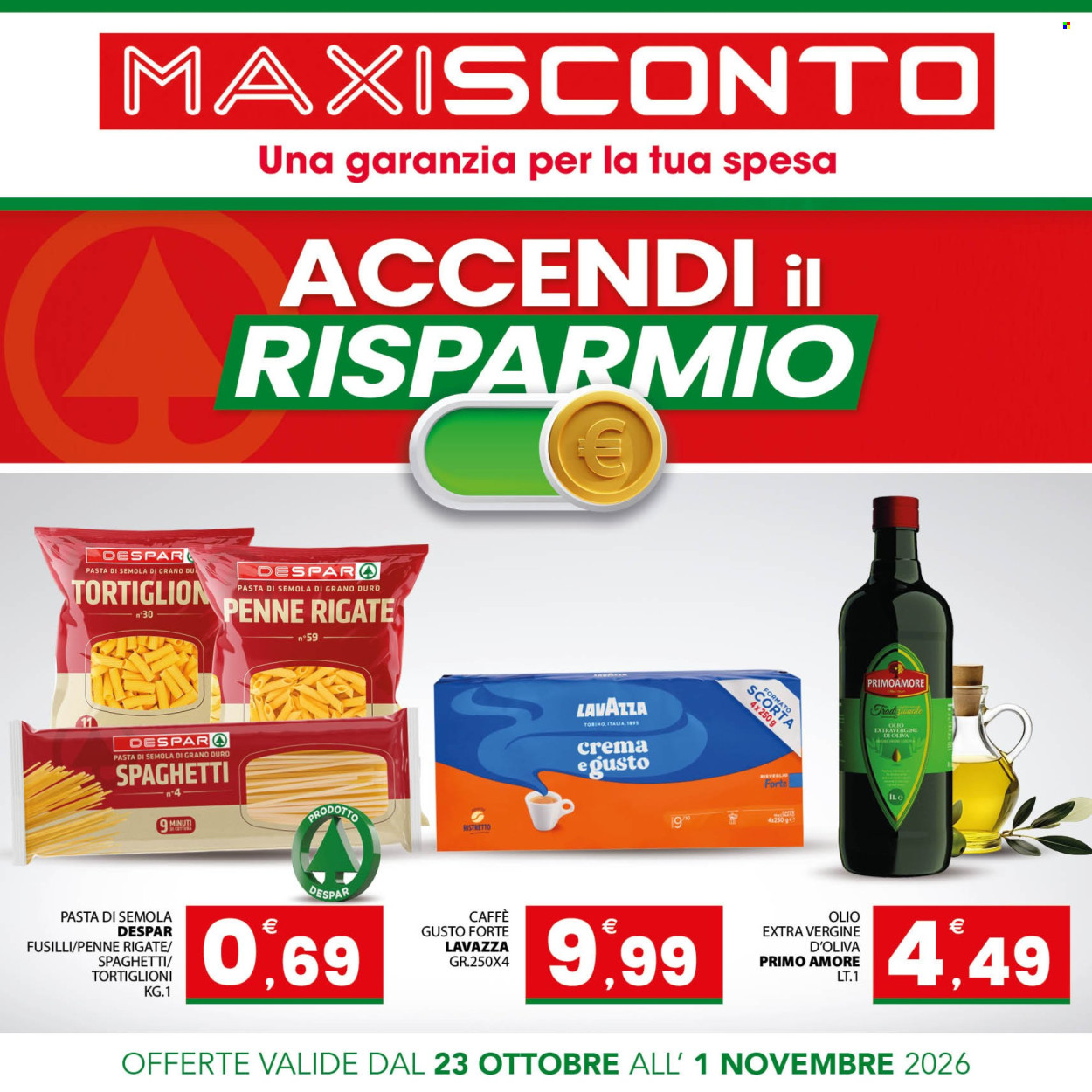 Volantino Despar - 23/10/2026 - 1/11/2026. Pagina 1