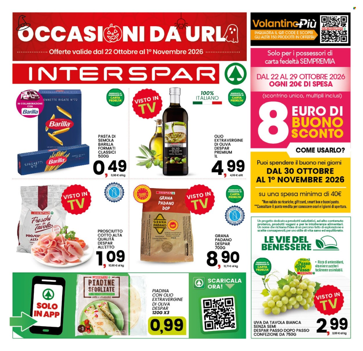 Volantino Interspar - 22/10/2026 - 1/11/2026. Pagina 1