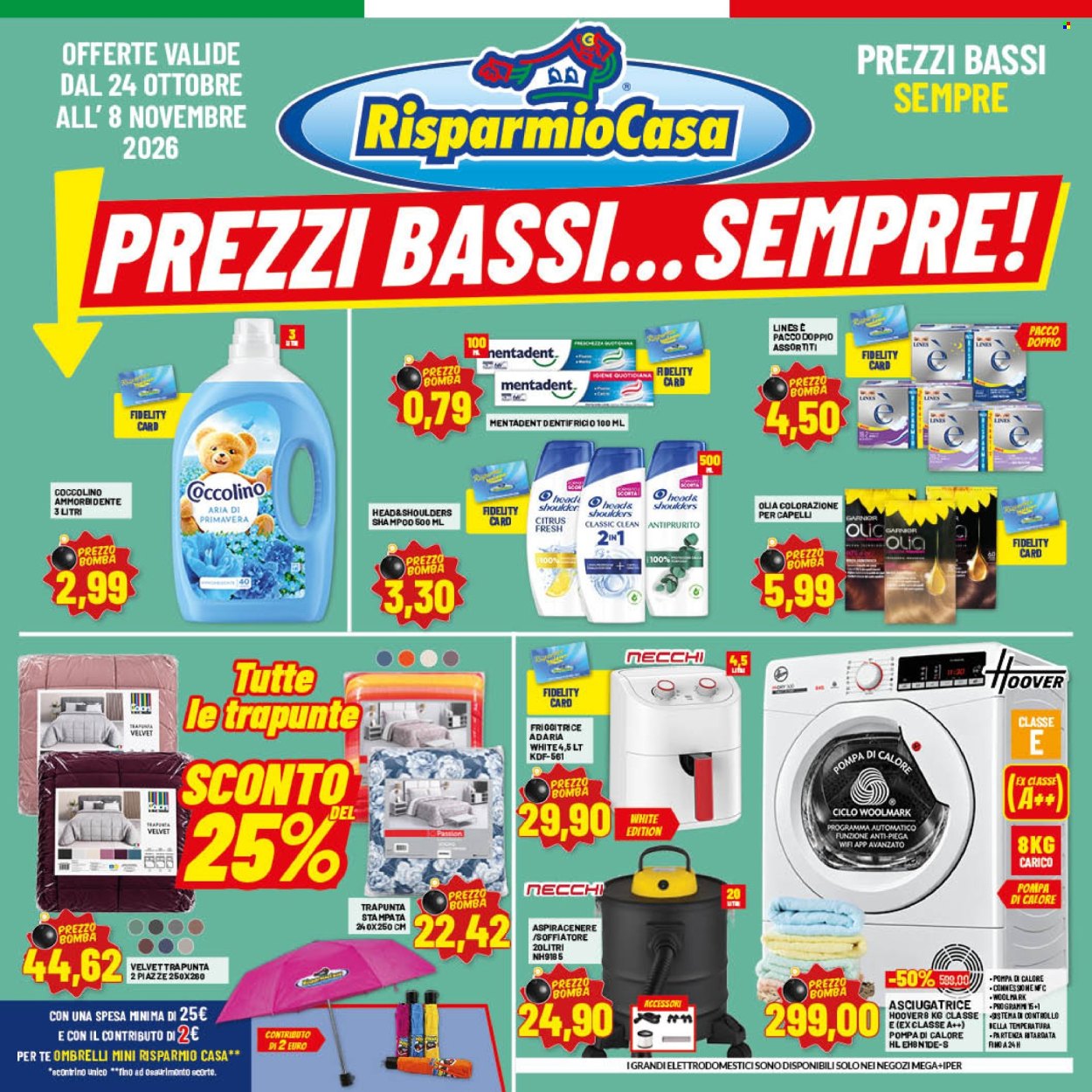 Volantino Risparmio Casa - 24/10/2026 - 8/11/2026. Pagina 1