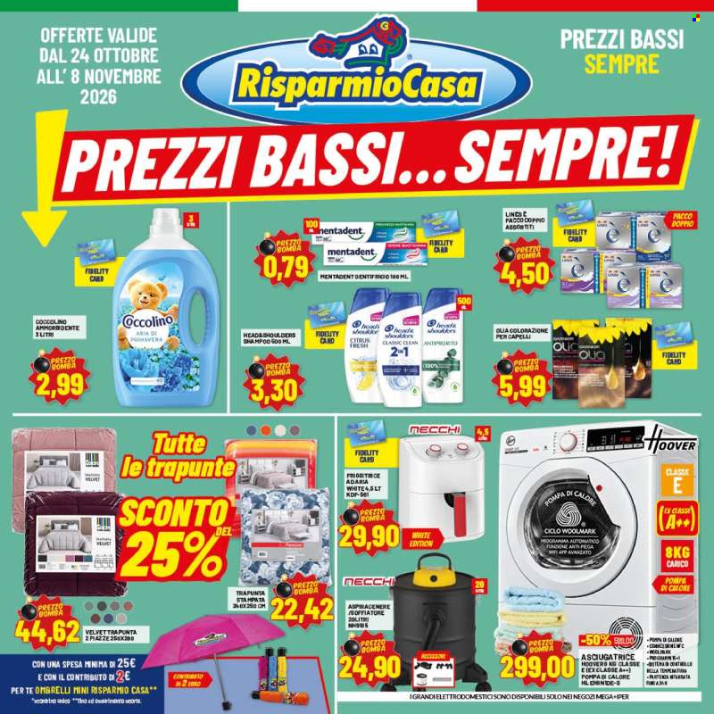 Volantino Risparmio Casa - 24/10/2026 - 8/11/2026.