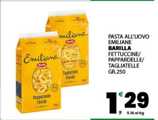 PASTA ALL'UOVO EMILIANE BARILLA