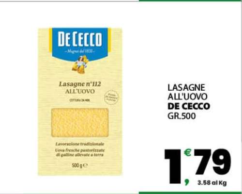 LASAGNE ALL'UOVO