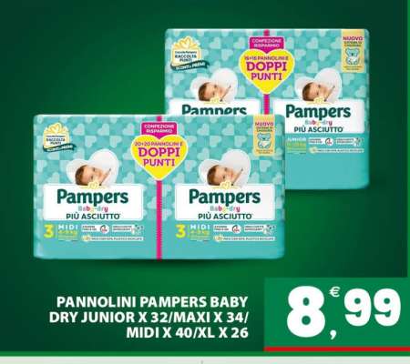 Pannolini Pampers Baby Dry