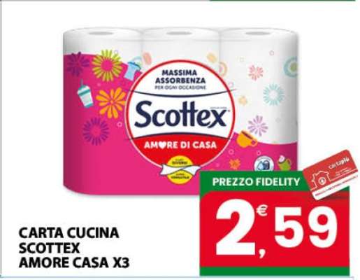 CARTA CUCINA SCOTTEX AMORE CASA X3