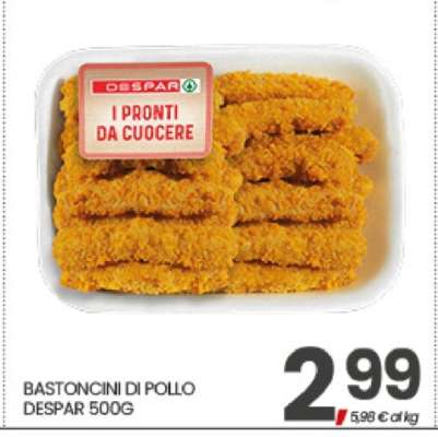 BASTONCINI DI POLLO DESPAR 500G