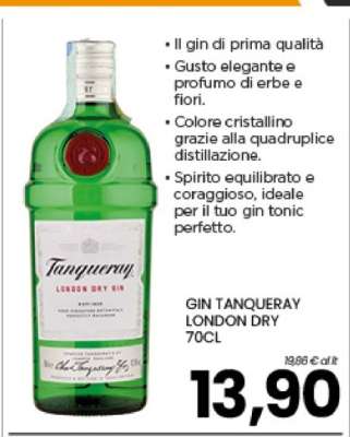 GIN TANQUERAY LONDON DRY 70CL