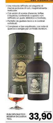 RUM DIPLOMATICO RESERVA EXCLUSIVA 70CL