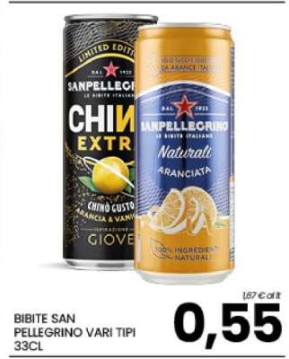 BIBITE SAN PELLEGRINO VARI TIPI 33CL