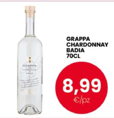 GRAPPA CHARDONNAY BADIA 70CL