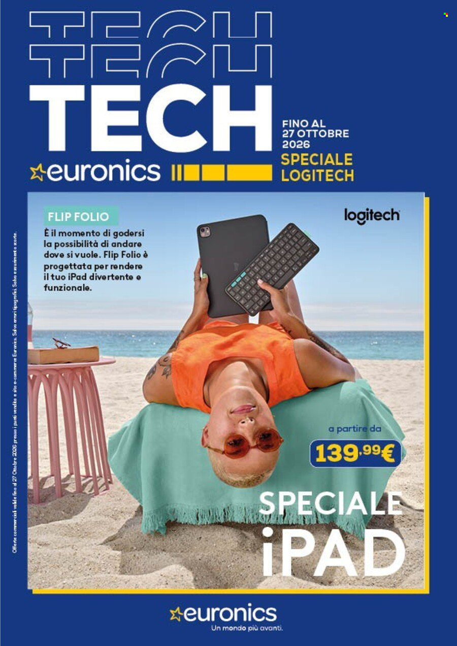 Volantino Euronics - 22/10/2026 - 27/10/2026. Pagina 1