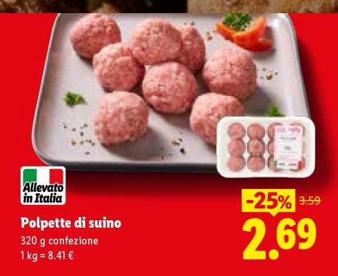 Polpette di suino