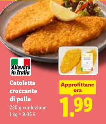 Cotoletta croccante di pollo