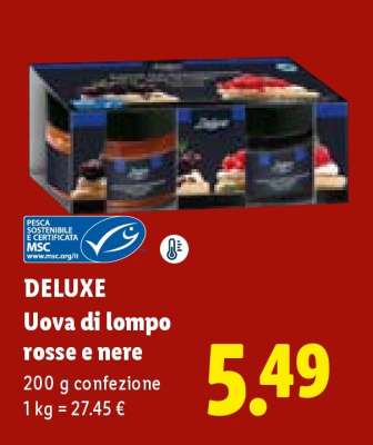 Deluxe Uova di lompo rosse e nere