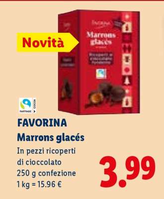 Favorina Marrons glacés