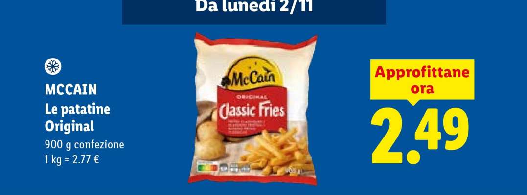 MCCAIN Le patatine Original