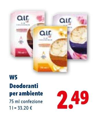 W5 Deodoranti per ambiente