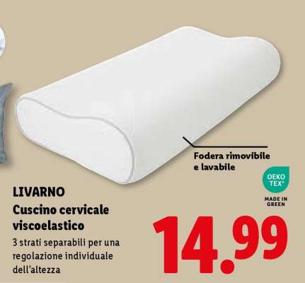 LIVARNO Cuscino cervicale viscoelastico
