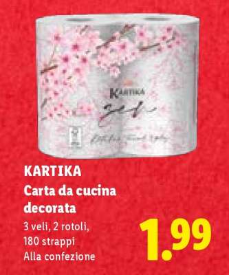KARTIKA Carta da cucina decorata