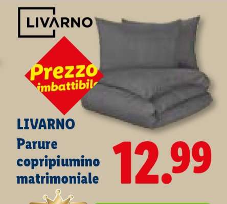 LIVARNO Parure copripiumino matrimoniale